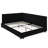 Black Velvet Upholstered Full Size Bed - Frame With Comfortable For Bedroom And Living Room With