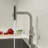 Stainless Steel Pull Out Kitchen Sink Faucet 4-Function Single Handle Swivel Sink Faucet-112037873