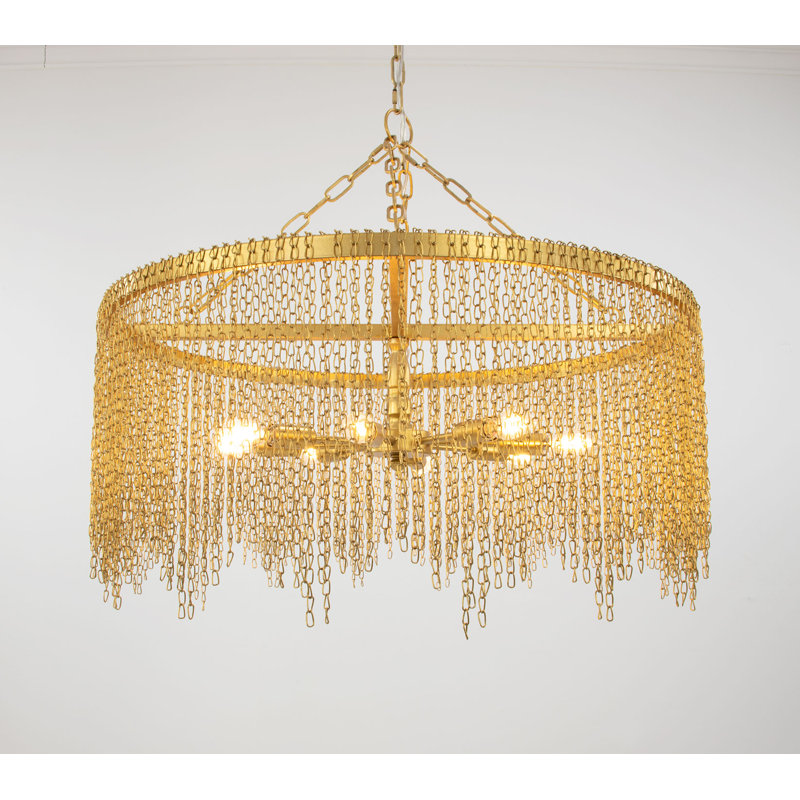 Cellini 8 - Light Chandelier, Gold