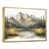 Toile avec cadre flottant or