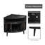 Support de tourne-disque de coin avec station de charge-1863093901