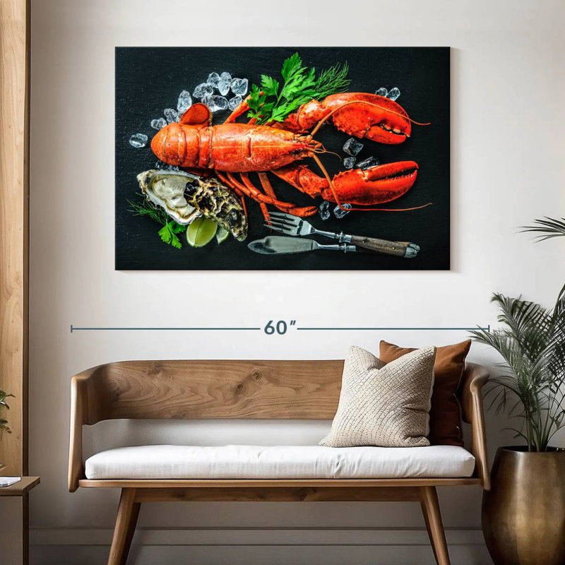 Yarlin Delicious Lobster, 32" H x 48" W
