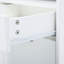 Armoire de bureau mobile blanche avec tiroir et armoire, amplement d'espace, se range sous les bureaux en blanc