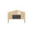 Headboard Storage Cabinet For Full-Size Montessori Floor Bed Natural,Freely Collocation-720220257