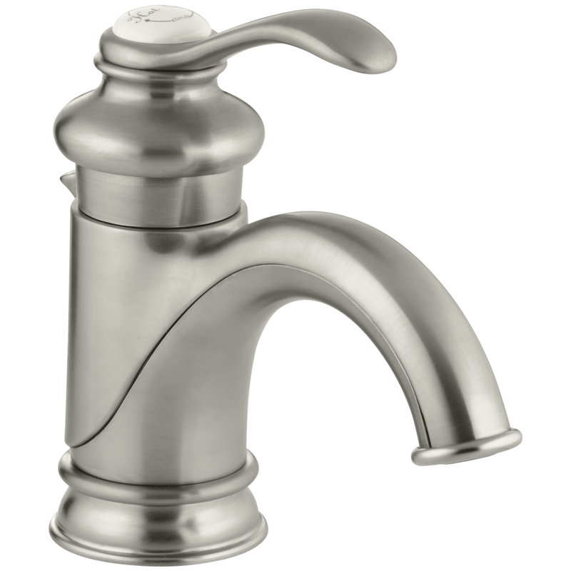 Fairfax Hole Bathroom Faucet, Vibrant Brushed Nickel, Deck Plate Included: No
