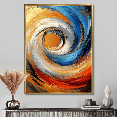 Impression sur toile encadrée Obren Golden Rainbow