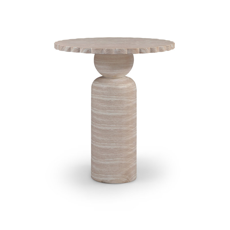 Table de bar Petalia Breesha, 42" Bar Height Table, Travertin