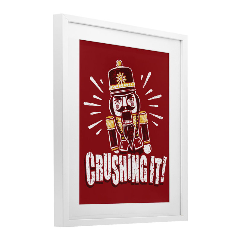 «Crush It Nutcracker», reproduction encadrée sous verre, conception de Jedco Brands, Inc., H 21 po x l 17 po