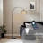 Arc Rattan Floor Lamp-1301778739