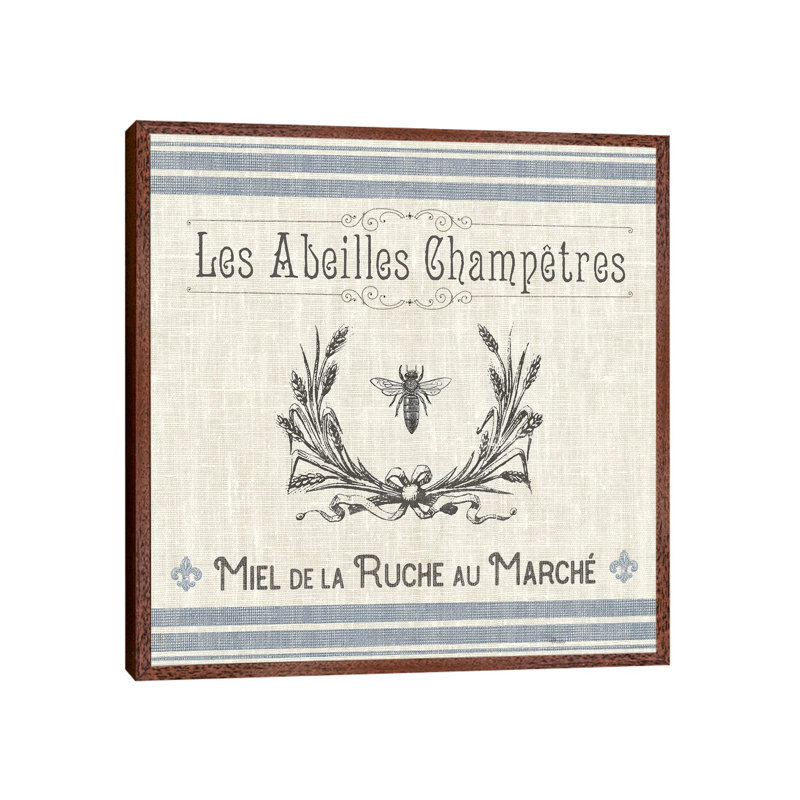 French Farmhouse III - Print on Canvas, 45.72 cm H x 45.72 cm W, Classic Brown Wood Framed