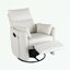 Fauteuil inclinable pivotant avec deux coussins amovibles-1821559451
