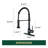 Single Handle Pull-Down Kitchen Faucet with Deck Plate-98664147