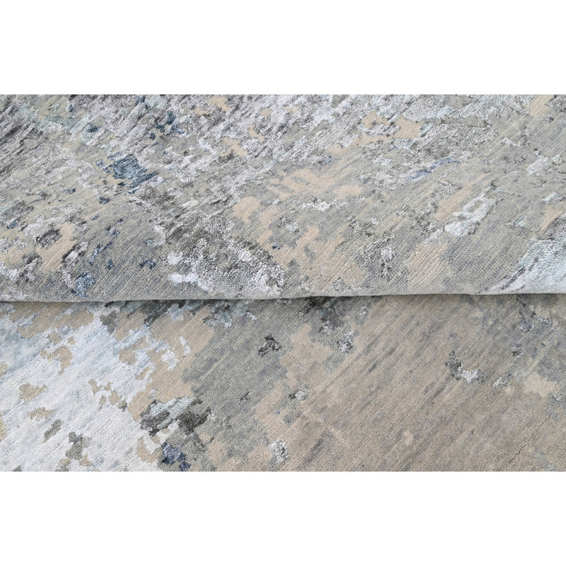 Handmade Wool Area Rug, Rectangle 10' x 14'