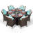 Karcher 6 Seater Dining Set with Cushions and Parasol-39926010