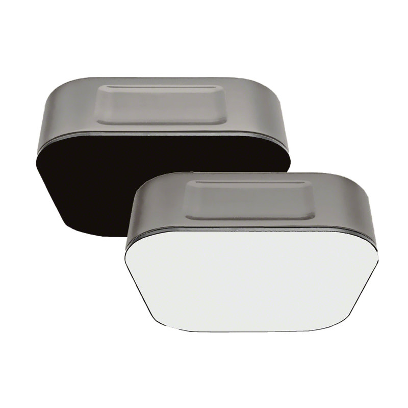 Pièce de générateur de vapeur en verre, Nickel brossé / Blanc