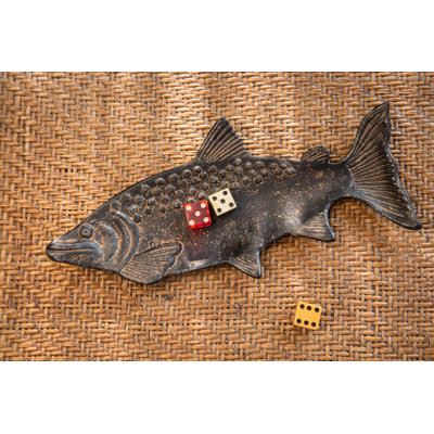 Plat de trinket en fonte de poisson