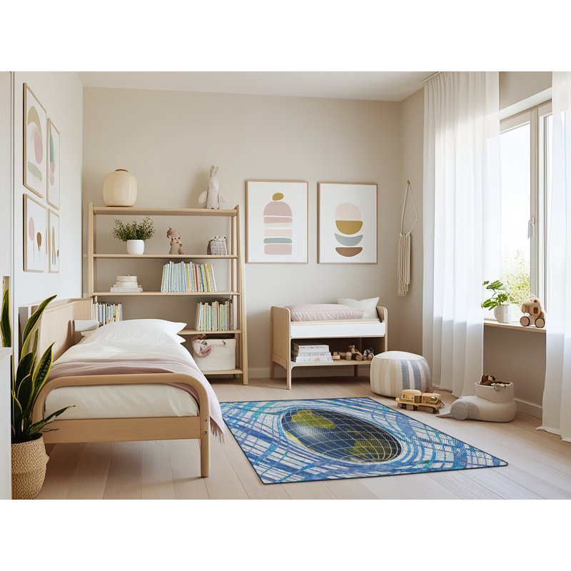 Tapis bleu, Rectangle 4 pi x 6 pi