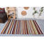 Tapis 4 x 6,2 pi, tapis antiques arc-en-ciel, kilim, tapis rétro, tapis turcs, tapis neutre, tapis frais