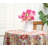 Jardin Red/Gray/Yellow Tablecloth - Round-86866053