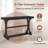 Narrow Console Table Vintage Accent Sofa Table w/ Open Storage Shelf Black-957947784