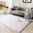 Shag Rug Soft Fluffy Cream White Indoor Area Rug for Living Room Bedroom Nursery Kids Room-835077178-805677179
