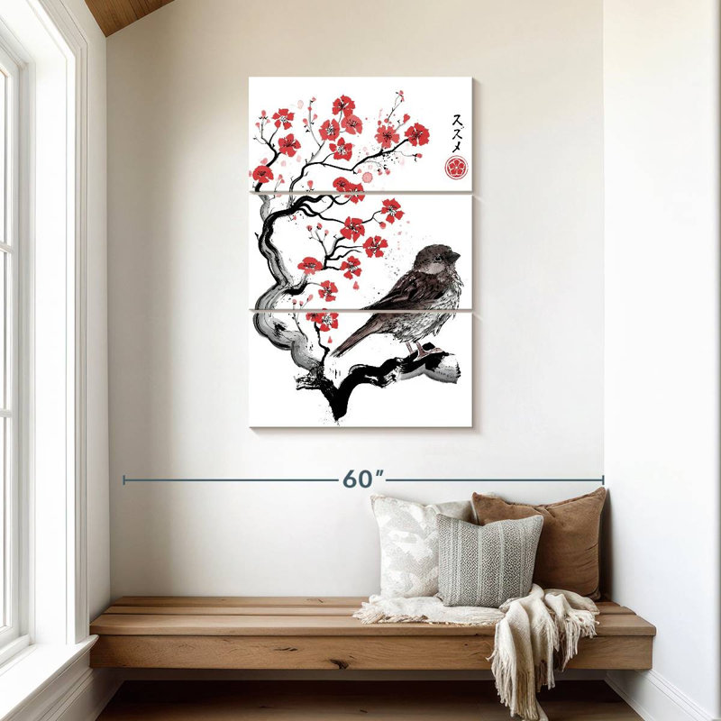 Brampt Little Sparrow Sumi-E