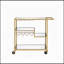 Mirrored & Champagne Finish Serving Cart