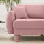 Canapé modulaire en L convertible en forme de L à 4 places avec pieds en forme de coquillage, amovibles et cylindriques. Confort et style pour votre espace de bureau-544640523