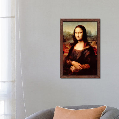 Mona Lisa by Leonardo Da Vinci - Floater Frame Painting on Canvas