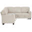 Canapé-lit modulaire en L - Canapé-lit convertible 5 places avec lit escamotable, rangement et charge USB, tissu en velours côtelé pour le salon / appartement-121085115