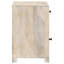 Armoire d'appoint en bois de manguier avec tiroir à finition blanchie pour la maison