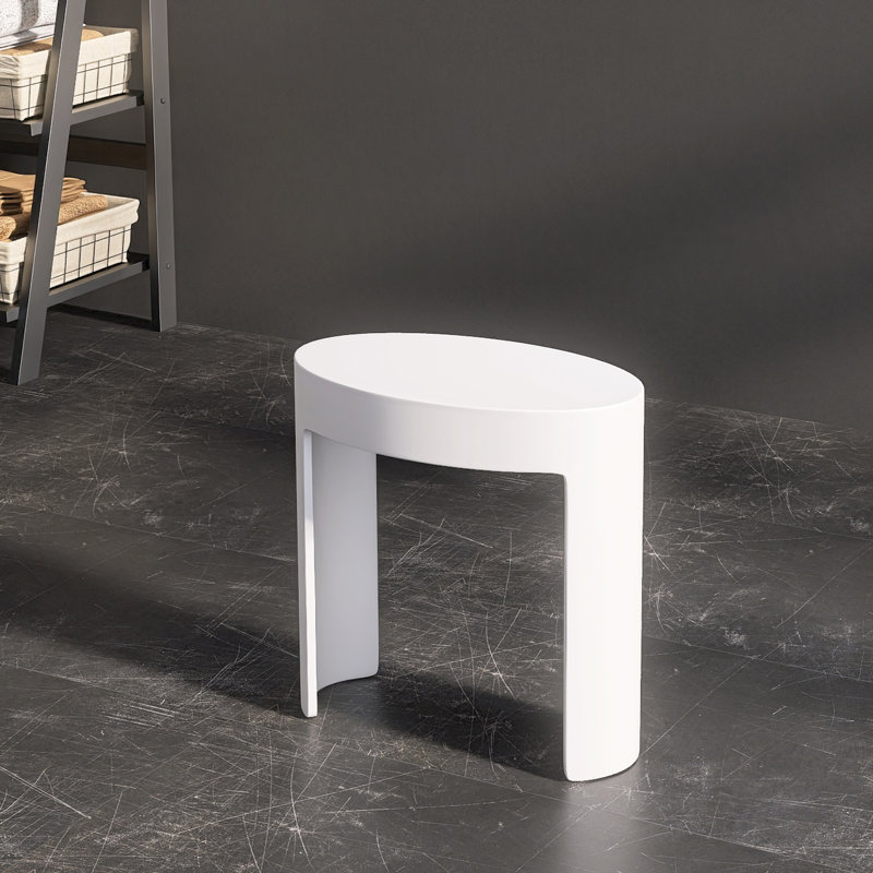 Freestanding Shower Seat Solid Surface Shower Stool