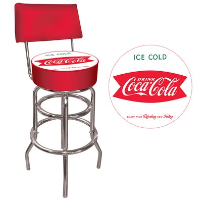 Coca Cola Swivel 31"" Bar Stool -  Trademark Global, Coke-1100-v8-s