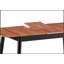 Table de salle à manger naturelle et noire avec rallonge papillon pour une salle à manger polyvalente et élégante
