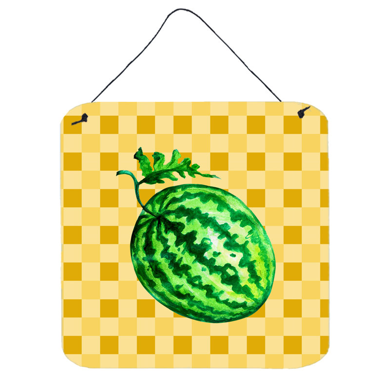 Décoration murale total pastèque sur basketweave