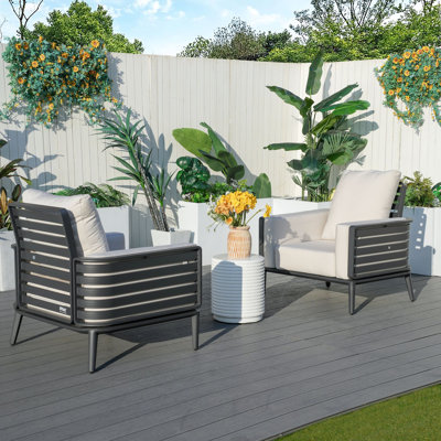 3-Piece Dining Set with Cushions