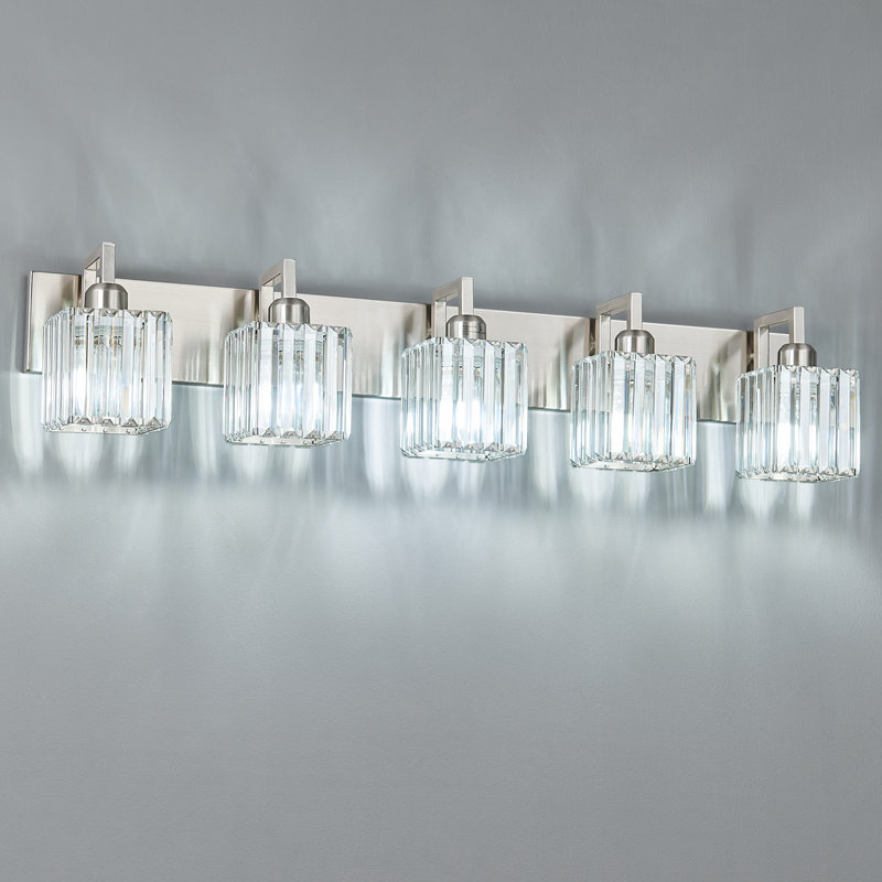 Kyneisha Vanity Light, 5 Lights, Sand Nickel