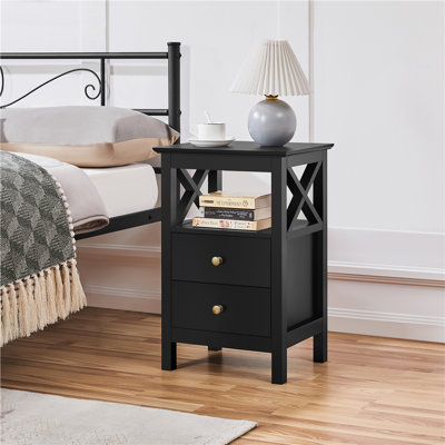 40cm W Manufactured Wood Bedside Table