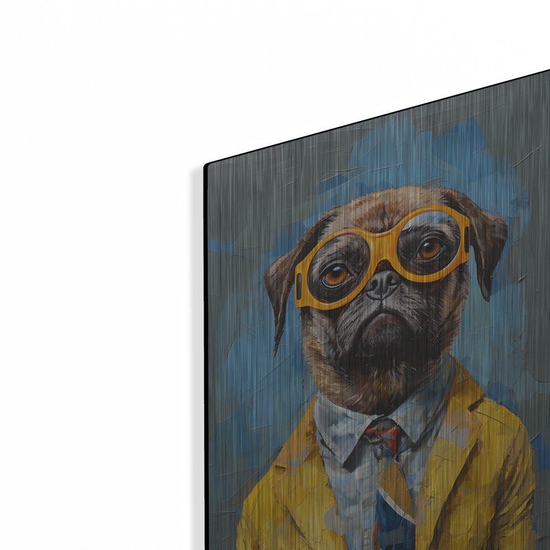 «Trinx debout 3» par Sean Parnell, art mural en métal, H 24 po x l 24 po