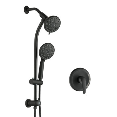 -spray Dual Shower System Abs & Stainless Steel Elegant Bathroom Relaxation