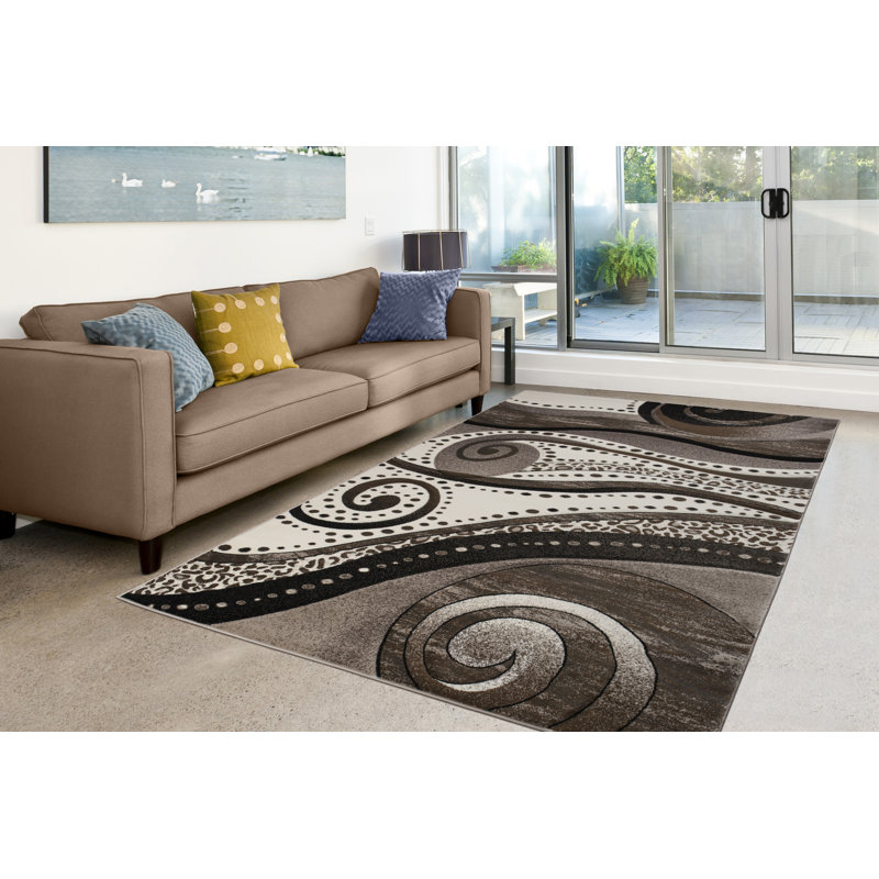 Nekizia Abstract Indoor Rug, Rectangle 7'11" x 10'6"