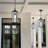 18 in Outdoor Pendant Light with Matte Black Finish,1 E26 Bulb Base