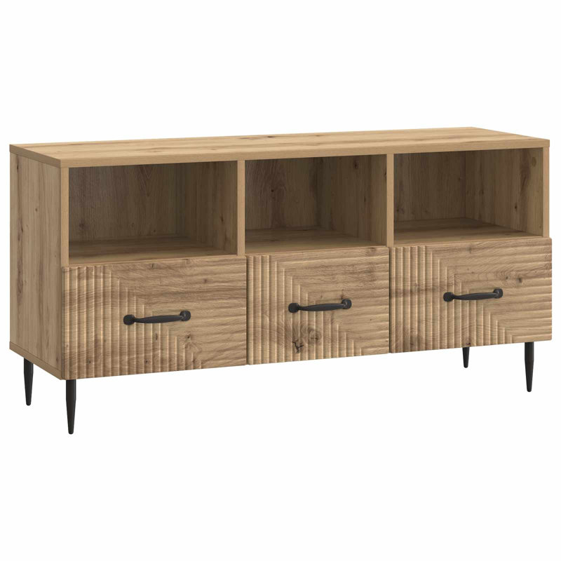 Unfinished TV Stand for TVs up to 43", Artisan Oak