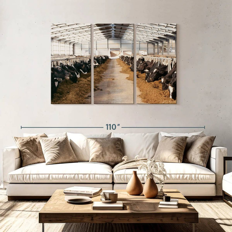Brampt Barn Cows, 48" H x 74" W