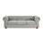Chesterfield Sofa Tufted Linen Upholstered 3-Seater Sofa-530529413
