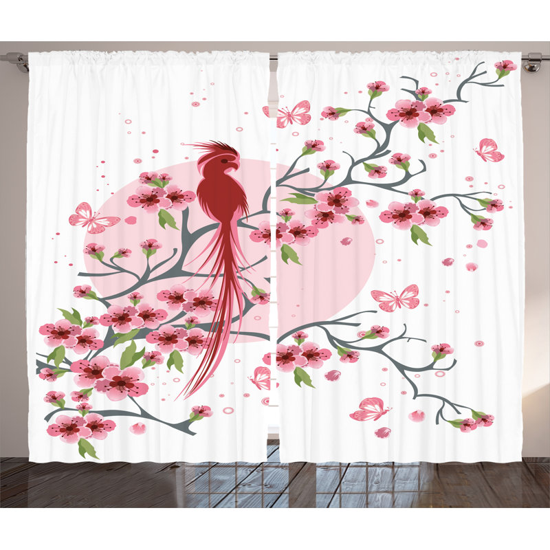 Pratyush Semi Sheer Curtain Pair, 54" x 108"