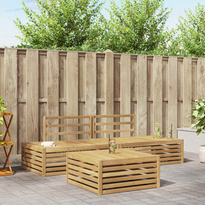  Outdoor Sofa Set 3 Piece Sectional Garden Furniture Terrace Seating