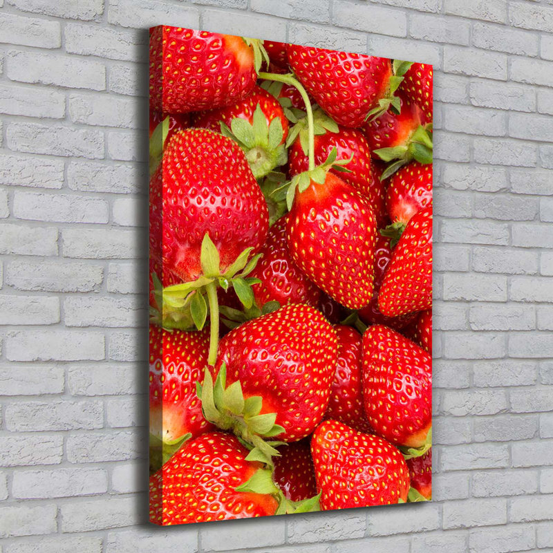 Strawberries - Wrapped Canvas Print
