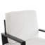 Chaise d'appoint rembourrée, fauteuil en velours avec structure en bois massif, chaises de salon avec pieds en métal pour fauteuil de lecture pour balcon, salon et chambre à coucher, blanc-1985148860
