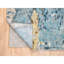 Tapis de couloir 2 pi 6 po x 10 pi bleu avec mélange d'or, de mosaïque, de laine et de soie noués à la main 4E2E26FB5BFD447A890BC1792B01BAA5